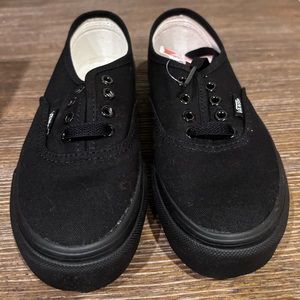 VANS Authentic sneakers black/black youth size 13